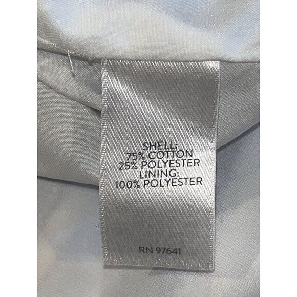 J.Jill Blue & White Striped Double-Breasted Lined Women's Blazer Jacket Size 2X - Picture 7 of 7